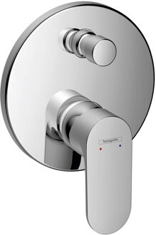 hansgrohe Badmengkraan Inbouw HansGrohe Rebris S Eengreeps Met Zekerheidscombinatie EN1717 Voor iBox Universal Chroom