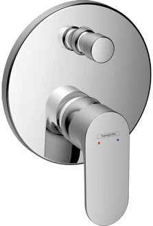 hansgrohe Badmengkraan Inbouw Rebris S Eengreeps Met Zekerheidscombinatie EN1717 Voor iBox Universal Chroom