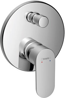 hansgrohe Badmengkraan Inbouw Rebris S Eengreeps Met Zekerheidscombinatie EN1717 Voor iBox Universal Chroom