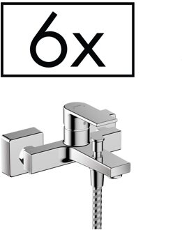 hansgrohe Badmengkraan Opbouw HansGrohe Vernis Shape Eengreeps Projecten 6 stuks Chroom