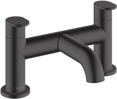 hansgrohe Badrandmengkraan HansGrohe Vernis Blend 2-gats Mat Zwart