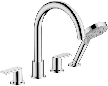 hansgrohe Badrandmengkraan Vernis Shape 4-Gats Chroom