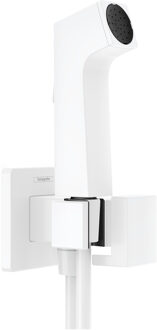 hansgrohe bidethanddouche 1jet E EcoSmart voor koud water met douchehouder en doucheslang 125 cm, mat wit