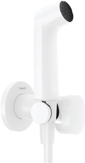 hansgrohe bidethanddouche 1jet EcoSmart voor warm water met douchehouder en doucheslang 125 cm, mat wit
