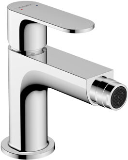 hansgrohe Bidetmengkraan Rebris S Eengreeps Met Safetyfunctie en Trekwaste Chroom