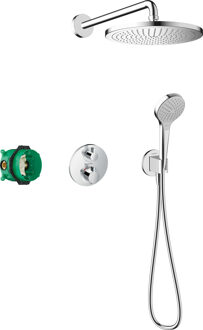 hansgrohe Croma 280 1jet inbouw doucheset met Ecostat S, chroom