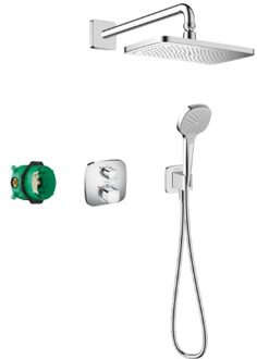 hansgrohe Croma inbouwset thermostaat en hoofddouche 28cm chroom 27953000