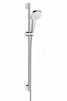 hansgrohe Croma Select E glijstangset - 90 cm - Wit/Chroom