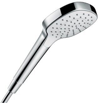 hansgrohe Croma Select E handdouche 1jet EcoSmart Green 1/2 xØ11cm met rain regenstraal (7L/min) wit/chroom 26816400 Wit / chroom