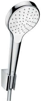 hansgrohe Croma Select S 1jet / Porter'S Badset - 125 cm slang - Chroom / Wit