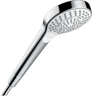 hansgrohe Croma Select S handdouche Multi EcoSmart 1/2 xØ11cm met soft rain intense rain en massagestraal wit/chroom 26801400 Wit / chroom