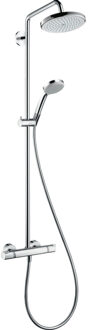 hansgrohe Croma Showerpipe - Douchesysteem - Regendouche ø 22 cm - Inclusief thermostaatkraan - 15 cm hartafstand