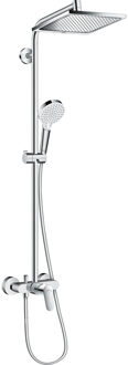 hansgrohe Crometta E opbouw regendouche met mengkraan chroom