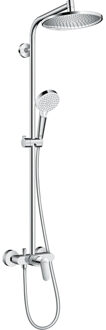 hansgrohe Crometta S 240 1jet Showerpipe met douchekraan, chroom