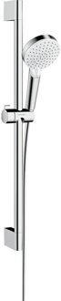 hansgrohe Crometta vario doucheset 65cm ecosmart wit chroom 26534400 Chroom glans