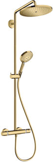 hansgrohe Doucheset Croma Select S 280 met Thermostaat 1 Jet en Raindance Handdouche Gepolijst Goud