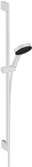 hansgrohe Doucheset Pulsify Select S 3 Jets Relaxation Met Glijstang 90 cm Mat Wit
