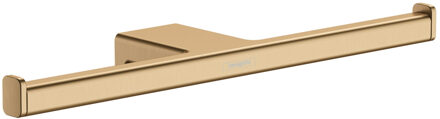 hansgrohe Dubbele Toiletrolhouder HansGrohe AddStoris Geborsteld Brons