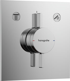 hansgrohe DuoTurn E kraan inbouw voor 2 functies, chroom