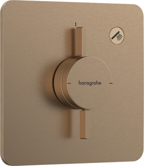 hansgrohe DuoTurn Q kraan inbouw voor 1 functie, Brushed Bronze