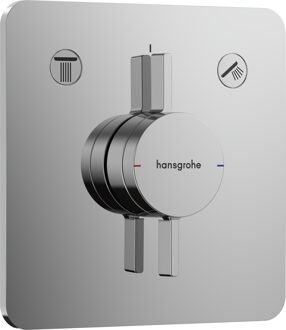 hansgrohe DuoTurn Q kraan inbouw voor 2 functies, chroom
