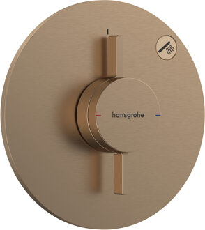 hansgrohe DuoTurn S kraan inbouw voor 1 functie, Brushed Bronze