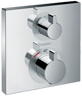 hansgrohe Ecostat afdekset thermostaat met stop-omstelkraan chroom