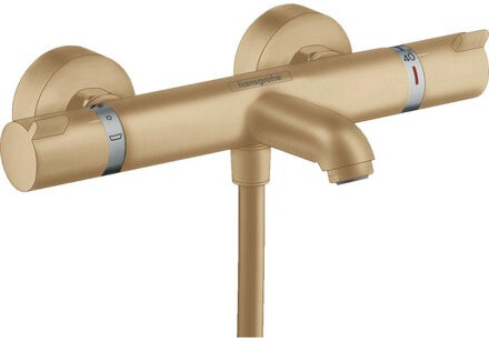 hansgrohe Ecostat Comfort badkraan thermostatisch met omstel met koppelingen brushed bronze 13114140 Brons geborsteld