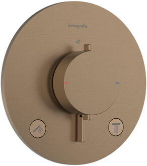 hansgrohe Ecostat Comfort S inbouwthermostaat - 2 functies - brushed bronze (brons) 33715140