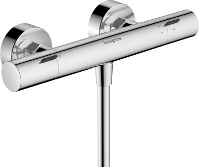 hansgrohe Ecostat Fine Opbouw douchethermostaat met temperatuurbegrenzer, chroom