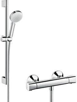 hansgrohe Ecostat Universal Thermostatische Douchekraan - Met Crometta 100 Vario Doucheset - 15 cm hartafstand