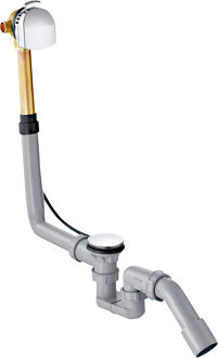 hansgrohe Exafill e badafvoer-, overloop- en vulcombinatie met waste voor normaal bad chroom 58123000