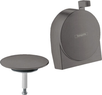 hansgrohe Exafill S afbouwdeel S badvul-, overloop- en afvoergarnituur, Brushed Black Chrome
