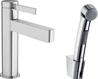 hansgrohe Finoris ééngreeps wastafelmengkraan 110 met bidet handdouche en doucheslang 160 cm, chroom
