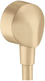 hansgrohe Fixfit muuraansluitbocht zonder terugslagklep brushed bronze 27454140 Bronze brushed