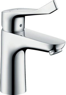 hansgrohe Focus Cares wastafelkraan 100 met verlengde greep 12.1cm EcoSmart chroom 31915000