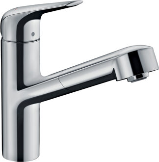 hansgrohe Focus M42 ééngreeps keukenmengkraan 150 met uittrekbare uitloop Eco, chroom