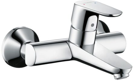 hansgrohe Focus wand wastafelkraan met onderuitloop chroom 31923000