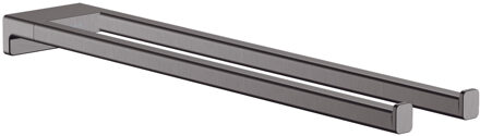 hansgrohe Handdoekhouder 2-lids AddStoris Geborsteld Zwart Chroom