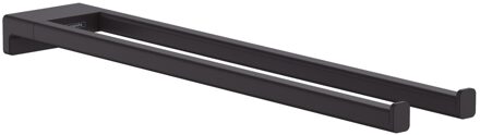 hansgrohe Handdoekhouder 2-lids AddStoris HansGrohe Mat Zwart