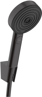 hansgrohe Handdouche set HansGrohe Pulsify S Porter Set 105 3 Jets Met Doucheslang 125 cm Mat Zwart