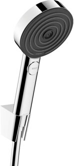 hansgrohe Handdouche set HansGrohe Pulsify S Porter Set 105 3 Jets Met Doucheslang 160 cm Chroom