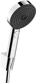 hansgrohe Handdouche set Pulsify S Porter Set 105 3 Jets Met Doucheslang 125 cm Chroom