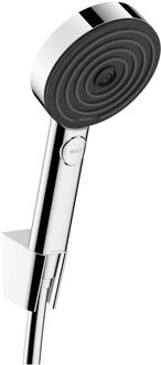 hansgrohe Handdouche set Pulsify S Porter Set 105 3 Jets Met Doucheslang 160 cm Chroom