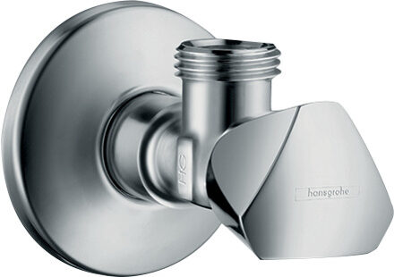 hansgrohe Hoekstopkraan E met G 1/2 aansluiting, chroom
