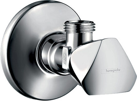 hansgrohe Hoekstopkraan E met G 3/8 aansluiting, chroom