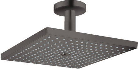 hansgrohe Hoofddouche HansGrohe Raindance E 300 1jet Plafondbevestiging Geborsteld Zwart Chroom