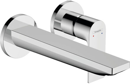 hansgrohe Inbouw Wastafelmengkraan Rebris E Eengreeps Wandmontage Met Uitloop 20 cm Chroom