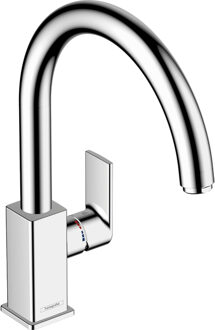 hansgrohe Keukenmengkraan HansGrohe Vernis Shape M35 Eengreeps Met Draaibare Uitloop Chroom