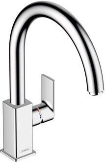 hansgrohe Keukenmengkraan HansGrohe Vernis Shape M35 Eengreeps Met Draaibare Uitloop Chroom